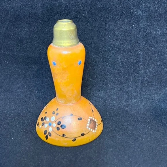 Vintage Art Deco Czech Vanity Set 2 Perfume Atomizer & Dresser Jar - Picture 2 of 8